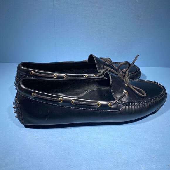 COPY - Cole Haan Gunnison II Mens 11 D Driving Loafers Black Moc Toe Casual Lac… - Picture 2 of 8